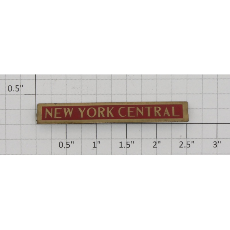 Lionel 100X-NY-1 New York Central Railway Express Brass Nameplate