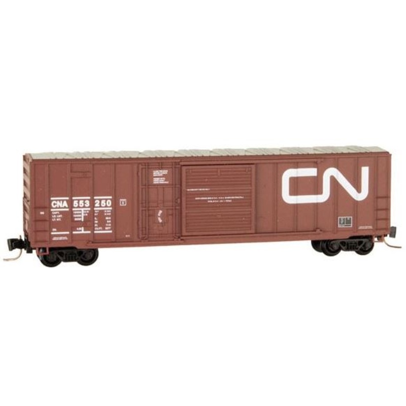 Micro-Trains 51200012 Z Canadian National 50′ Ribside Plug & SD Boxcar #553250 LN/Box