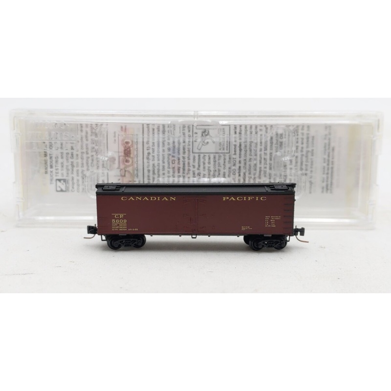 Micro-Trains 51800340 Z Scale Canadian Pacific 40′ Wood Reefer #5609 EX/Box