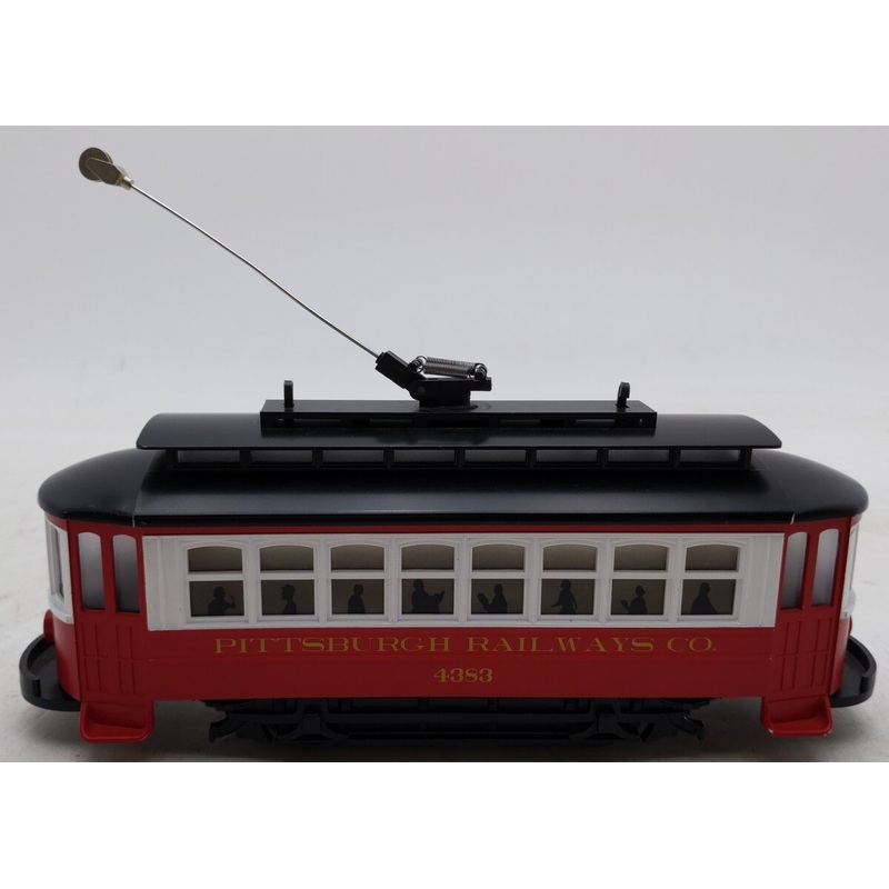 MTH 30-2585 O Gauge Pittsburgh Bump-n-Go Trolley #4383 EX