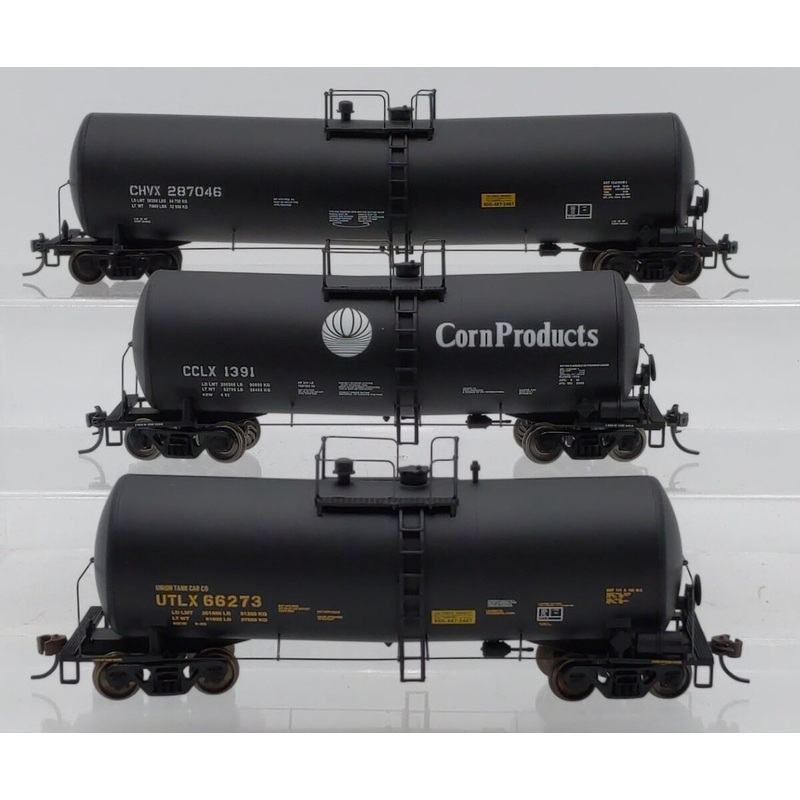 Walthers HO Assorted Tank Cars [3]: # 1391, 66273, 287046 EX