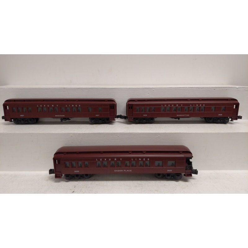 Williams O Gauge luxury lines Lot Of 3 [2626, 2627 and 2628] EX