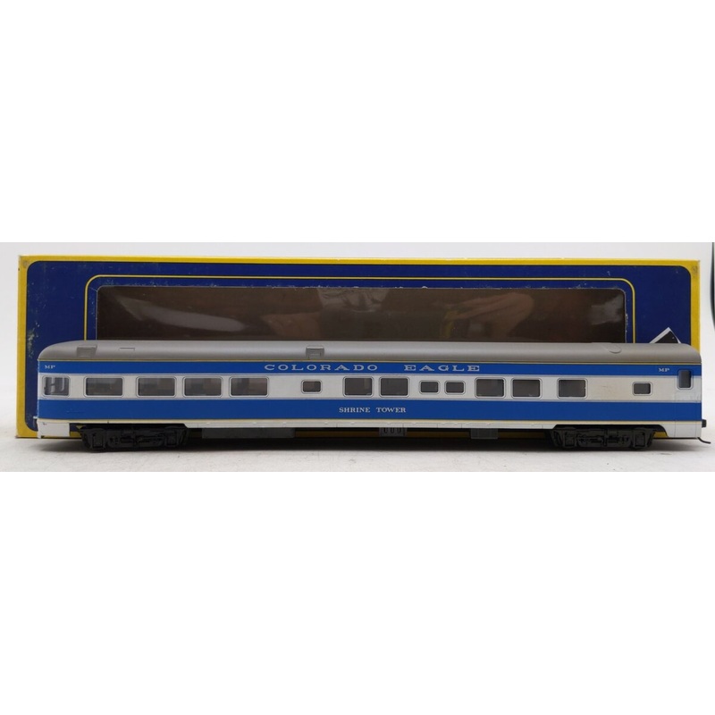 AHM 6552-31 HO MP Colorado Eagle Shrine Tower 85′ Observation Passenger Car EX/Box