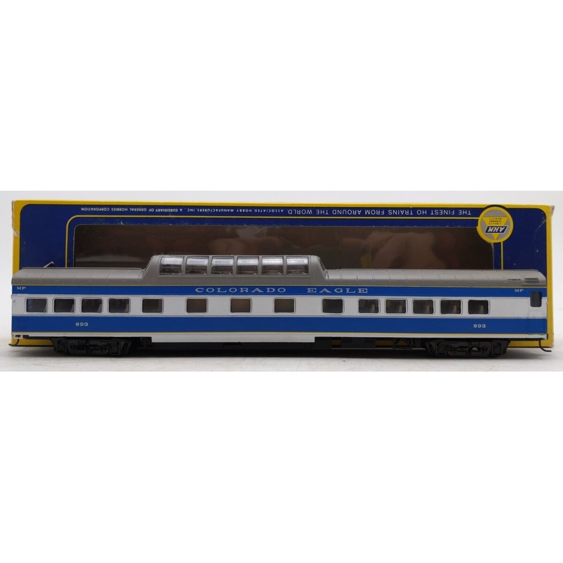 AHM 6559-31 HO MP Colorado Eagle 85′ Vista Dome Passenger Car #896 NIB
