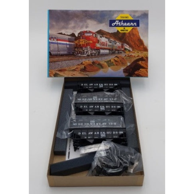 Athearn 05641 HO Scale D&H 34′ Ribbed Hopper Kit (Set of 5) LN/Box