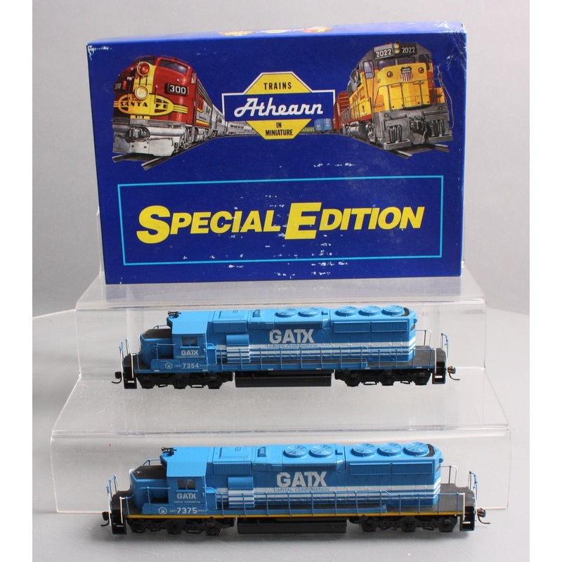 Athearn 2202 HO GATX Lease Fleet Locomotive Set #7375, #7354 LN/Box