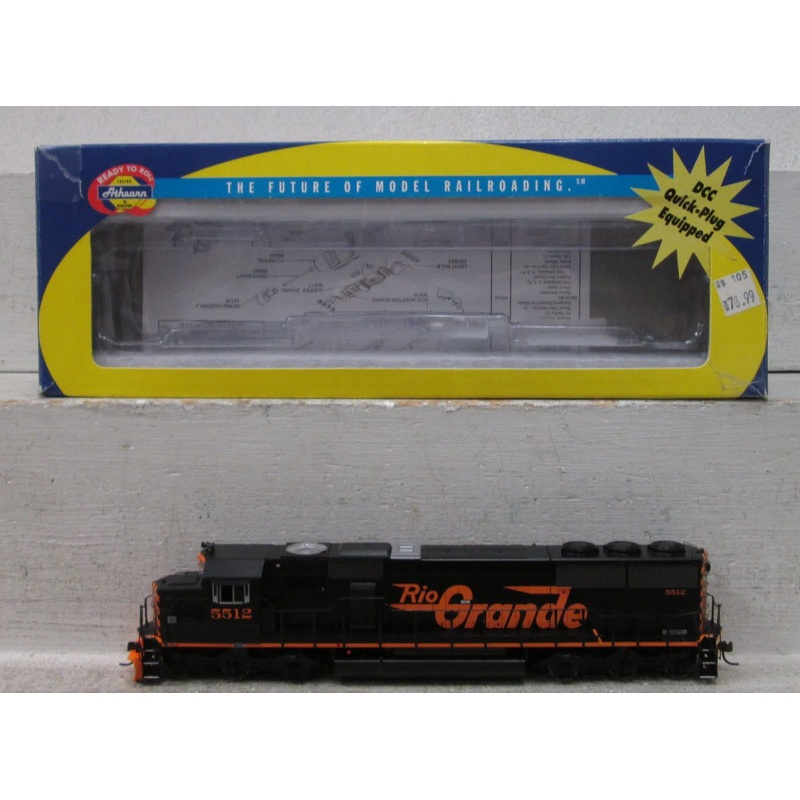 Athearn 8047 HO Scale D&RGW EMD SD50 Diesel Locomotive #5512 LN/Box