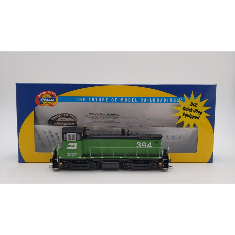 Athearn 95802 HO Burlington Northern SW1000 Diesel Locomotive #394  EX/Box