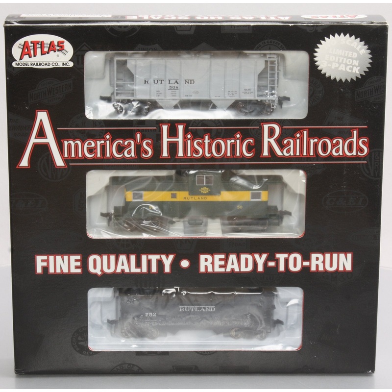 Atlas 1140 HO Scale Rutland 3-Pack Freight Set LN/Box