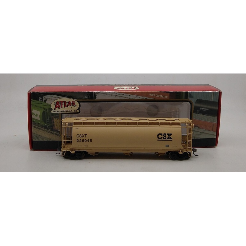 Atlas 1945-4 HO CSXT ACF 3-Bay Cylindrical Hopper #226045 MT/Box