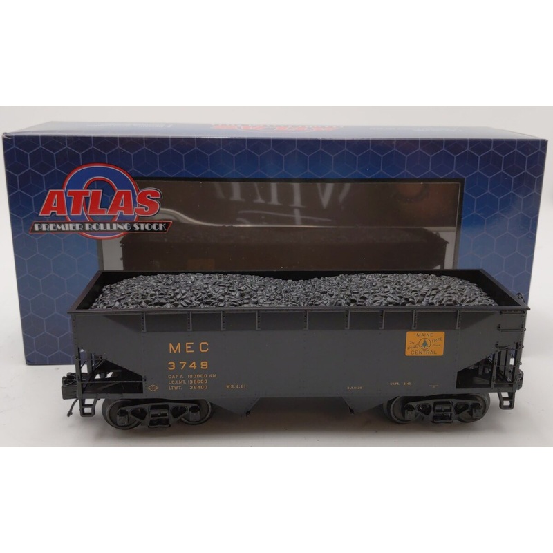 Atlas 3001392 O Gauge Maine Central  2 Bay Offset Hopper (3-Rail) #3749 LN/Box