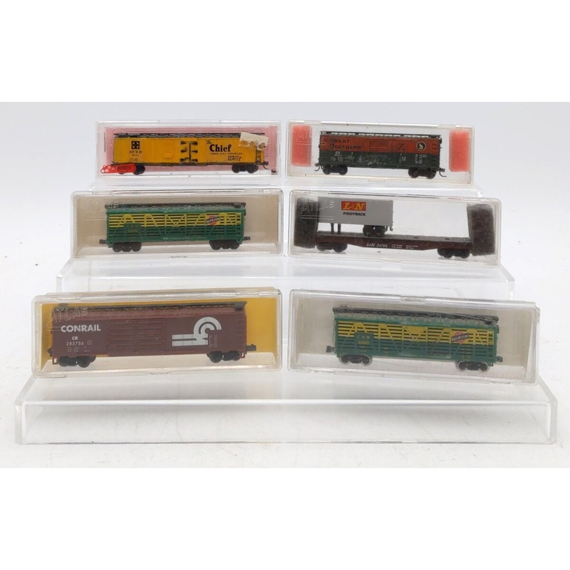 Atlas & Other N Scale Assorted Freight Cars [6] VG