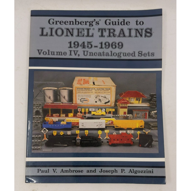 Greenberg’s Guide to Lionel Trains 1945-1969 Paperback Book By Paul V. Ambrose EX