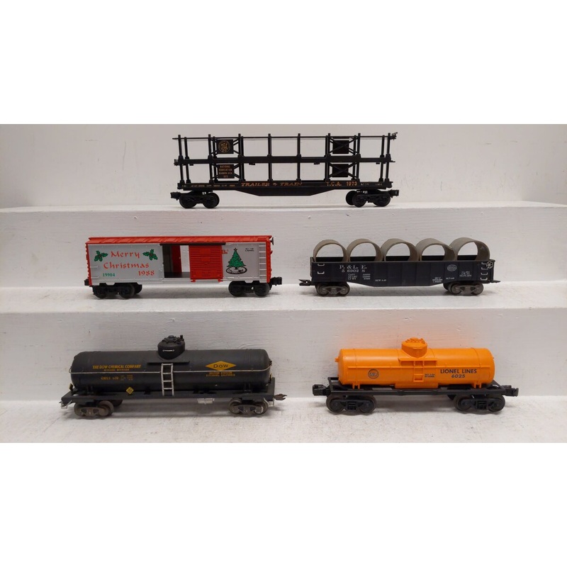 Kusan And Lionel O Gauge Assorted Freight Cars [5] EX