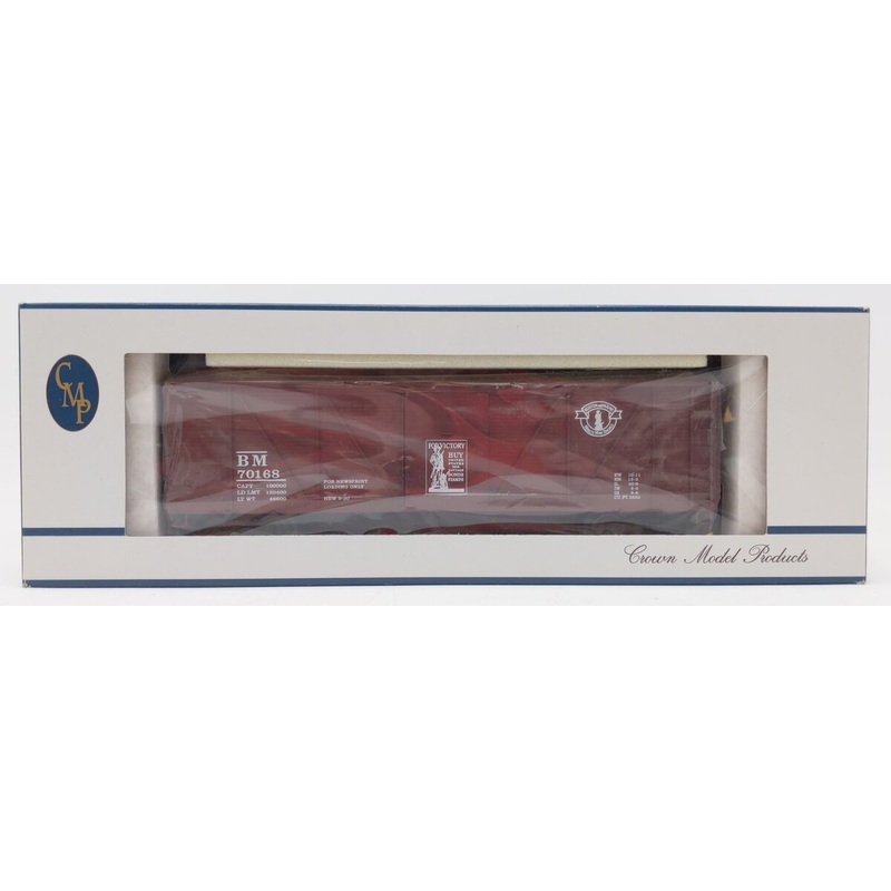 Crown 70168 O Gauge Boston & Maine Buy Bonds Outside Braced Boxcar #70168 NIB