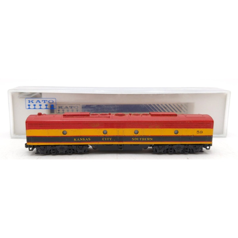 Kato 176-260 N Kansas City Southern E8/9B Diesel Locomotive #59 w/DCC -Custom EX/Box