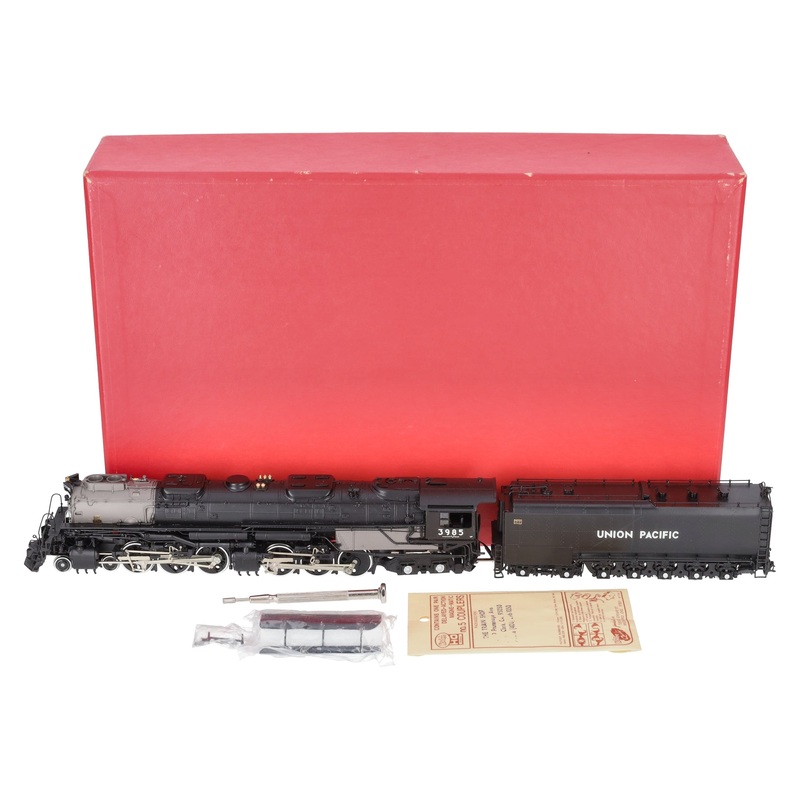 Key Imports 3985 HO BRASS UP 4-6-6-4 Challenger Steam Loco & Tender- Painted LN/Box