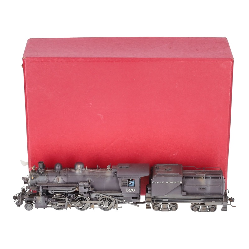 Key Imports HO Scale Brass M-21 Class 2-6-0 Mogul Steam Loco & Tender -Painted EX/Box