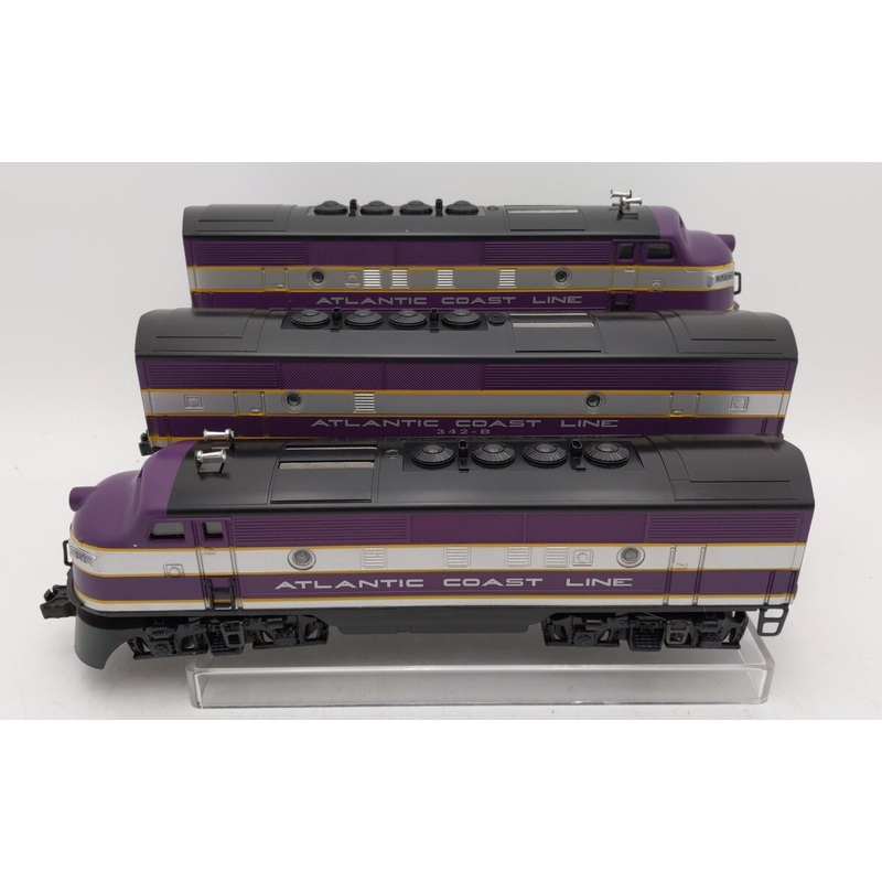 Lionel 6-11903 O Gauge Atlantic Coast Line F3 ABA Diesel Set w/TMCC & RS VG