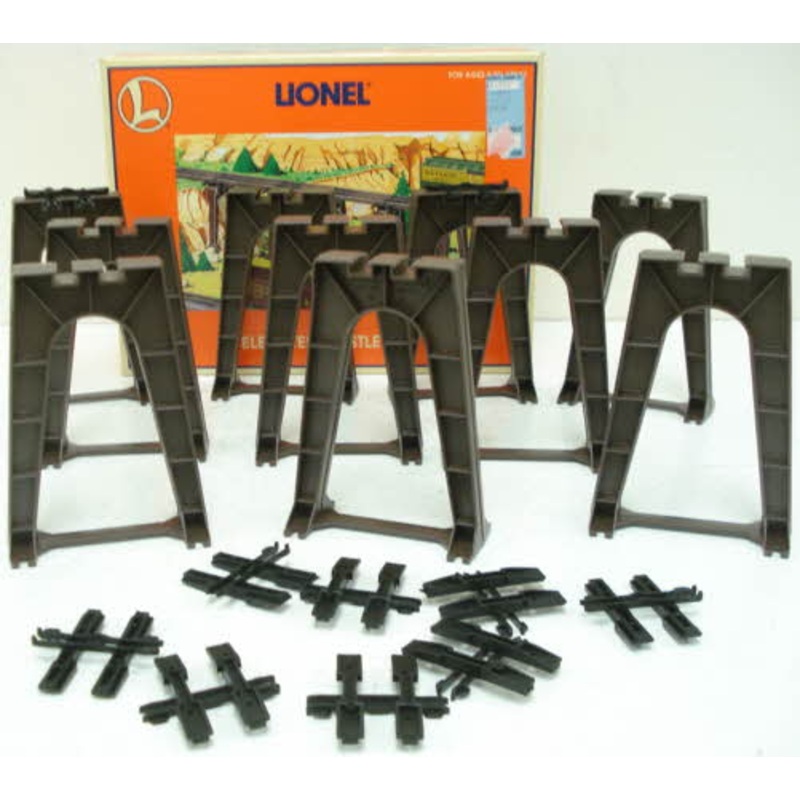 Lionel 6-12755 O Gauge Elevated Trestle Set (Set of 10) VG/Box