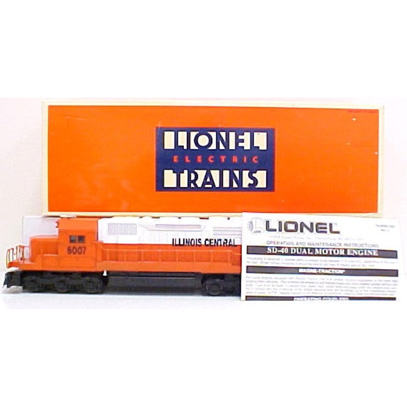 Lionel 6-18217 O Gauge Illinois Central SD-40 Diesel Dummy #6007 LN/Box