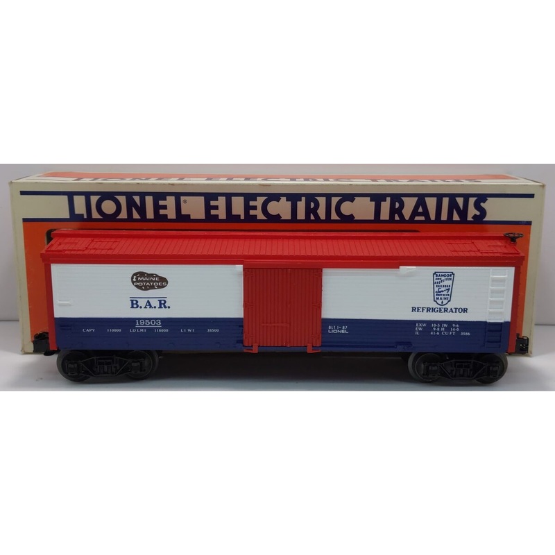 Lionel 6-19503 O Gauge Bangor & Aroostook Woodside Refrigerator Car LN/Box