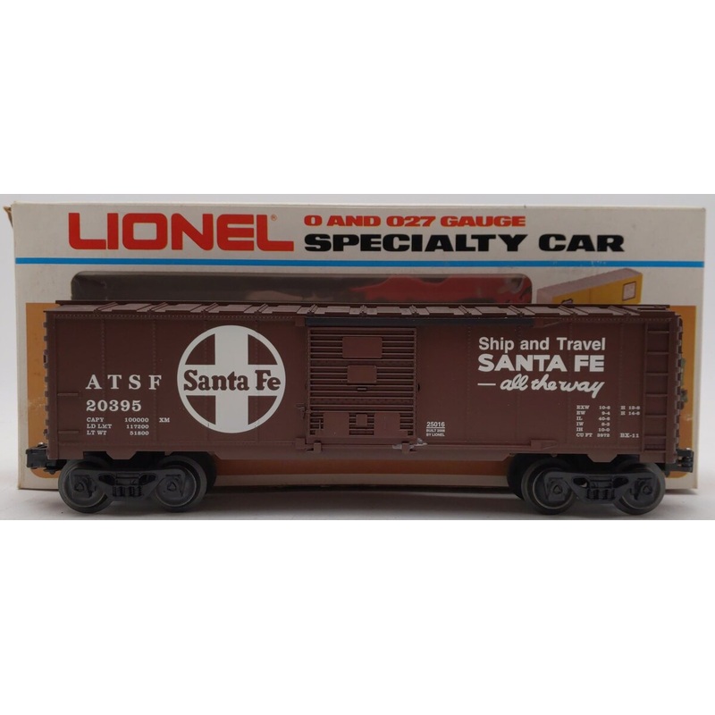 Lionel 6-25016 O Gauge Santa Fe Boxcar #20395 EX/Box