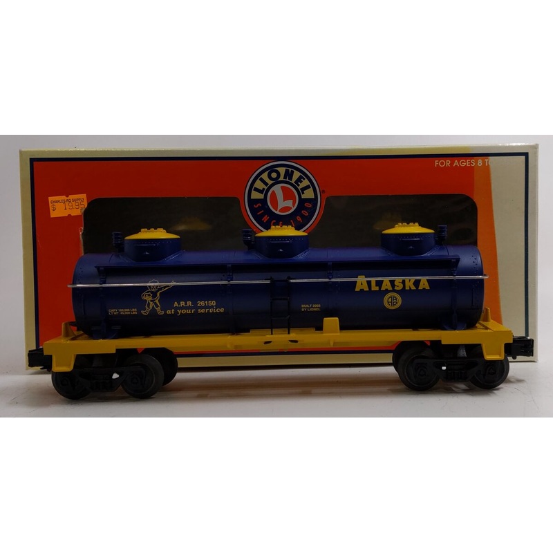 Lionel 6-26150 O Gauge Alaska 3 Dome Tank Car LN/Box