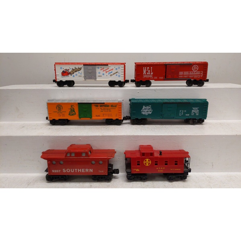 Lionel O Gauge Assorted Boxcars And Caboose Lot [6] EX