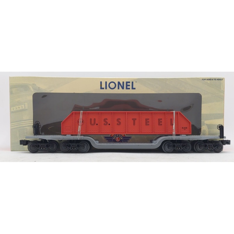 Lionel 6-39424 O Gauge US Steel PWC 16 Wheel Flatcar #6418 LN/Box