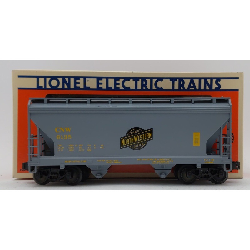 Lionel 6-6135 O Gauge Chicago & North Western 2-Bay Center Flow Hopper #6135 LN/Box