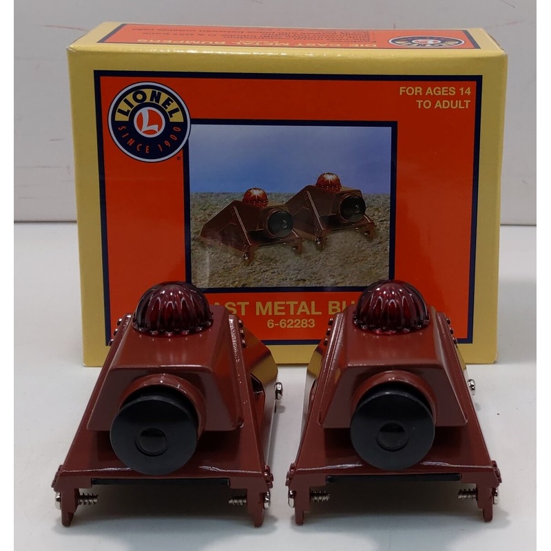 Lionel 6-62283 O and 0-27 Die-Cast Metal Illuminated Bumpers (Box of 2) LN/Box