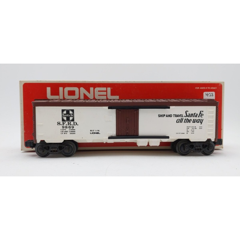 Lionel 6-9869 O Gauge Santa Fe Reefer Car EX/Box