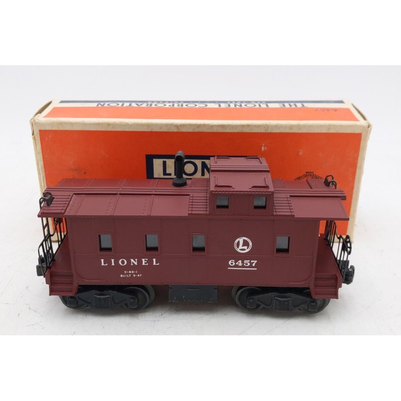 Lionel 6457 Vintage O SP Style Illuminated Caboose with Die-Cast Smokejack VG/Box