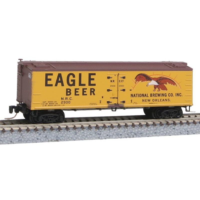 Micro-Trains 51800310 Z Eagle Beer 40′ Wood-Sheathed Ice Reefer #2900 EX/Box
