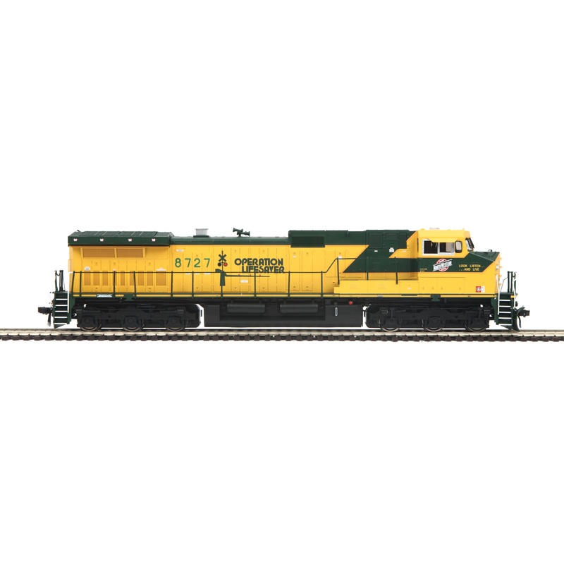 MTH 80-2293-1 HO Chicago & North Western Dash-9 Diesel w/ P-S 3 #8727 LN/Box