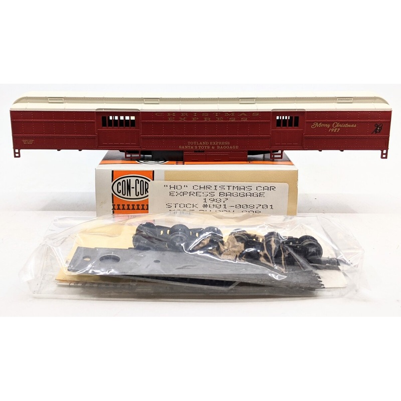 Con-Cor 001-008701 HO Scale 1987 Christmas Express Baggage Kit
