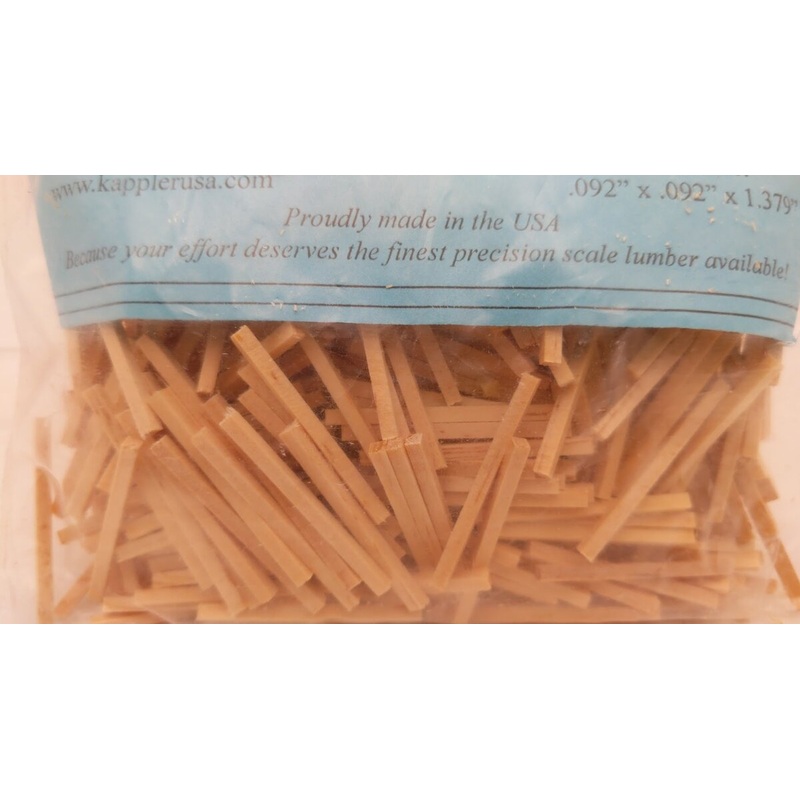 Kappler KP00BT10-HO HO Sugar Pine Bridge&Trestle Ties W/Refuge Ties(Pack of 500)