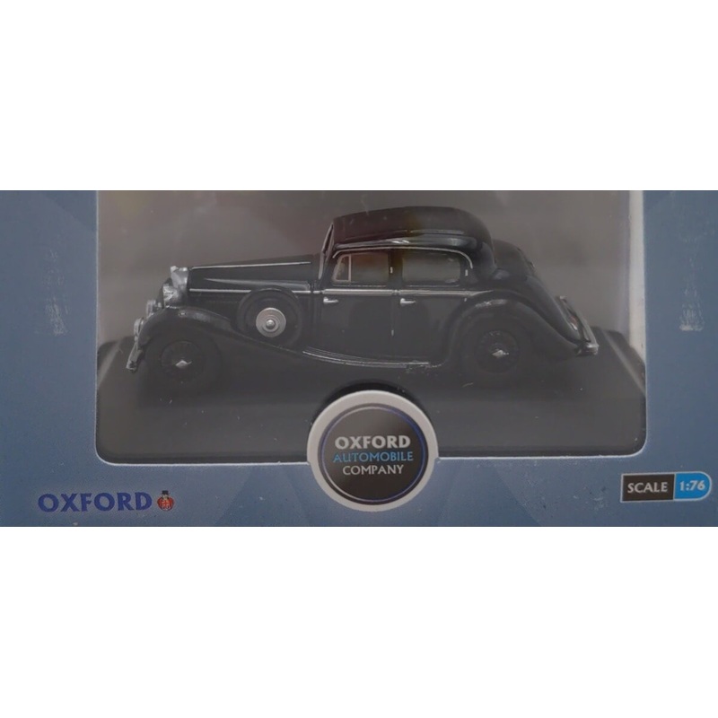 Oxford Diecast 76JSS002 Black SS Jaguar 2.5 Litre Saloon Diecast Model