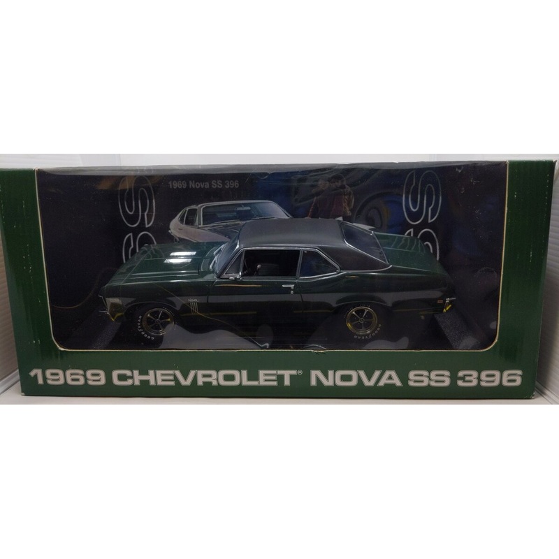Peachstate Collectibles 1969 Chevrolet Nova SS 396 1:18 Green Die Cast