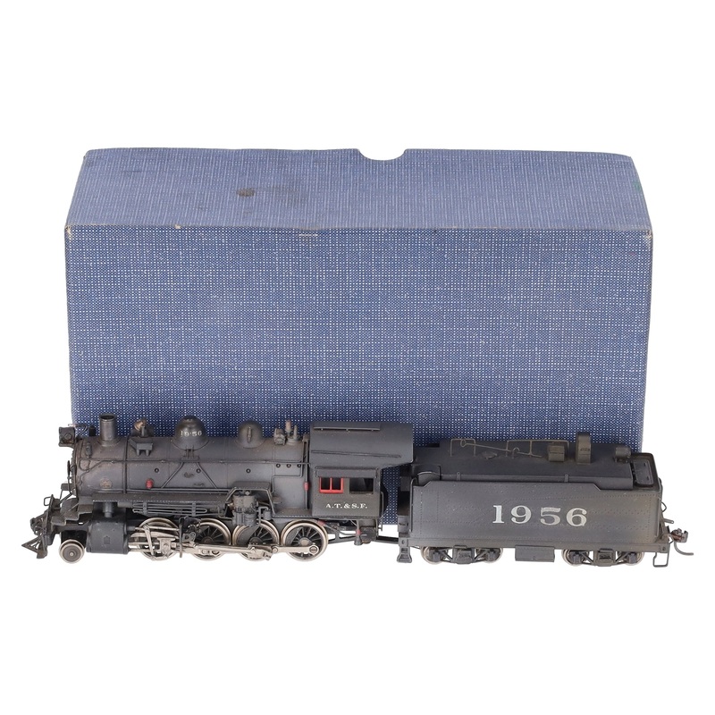 United Models HO Brass Santa Fe 2-8-0 Consolidation Locomotive -Painted VG/Box