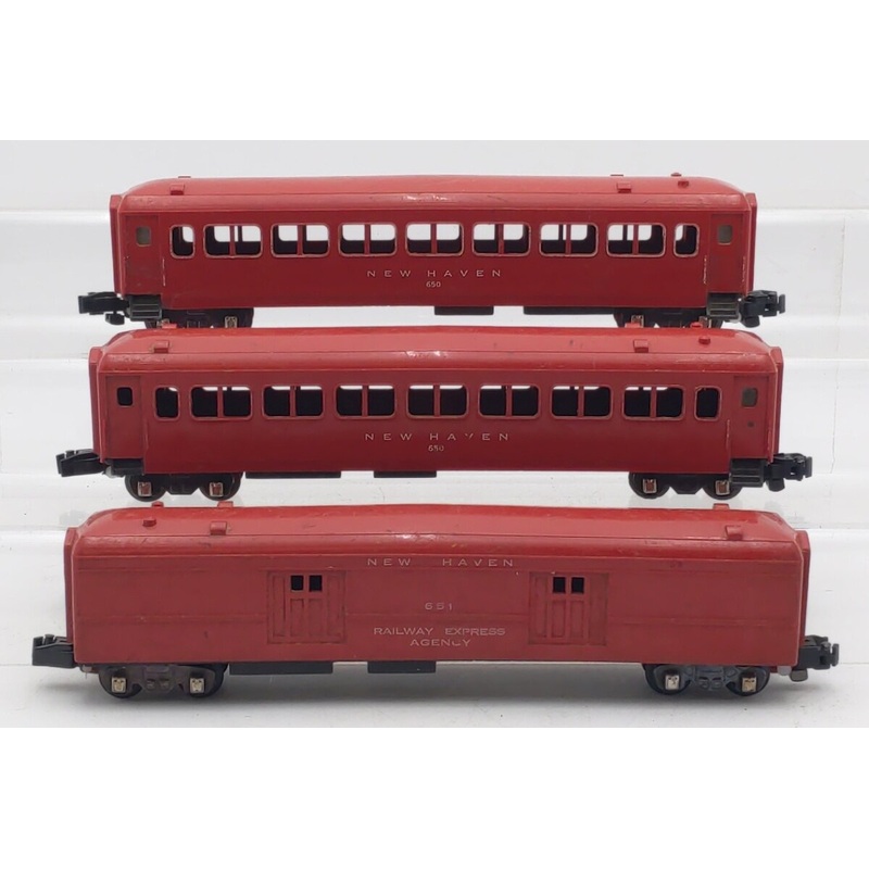 American Flyer Vintage S New Haven Passenger Cars: 650, 651 [3] VG
