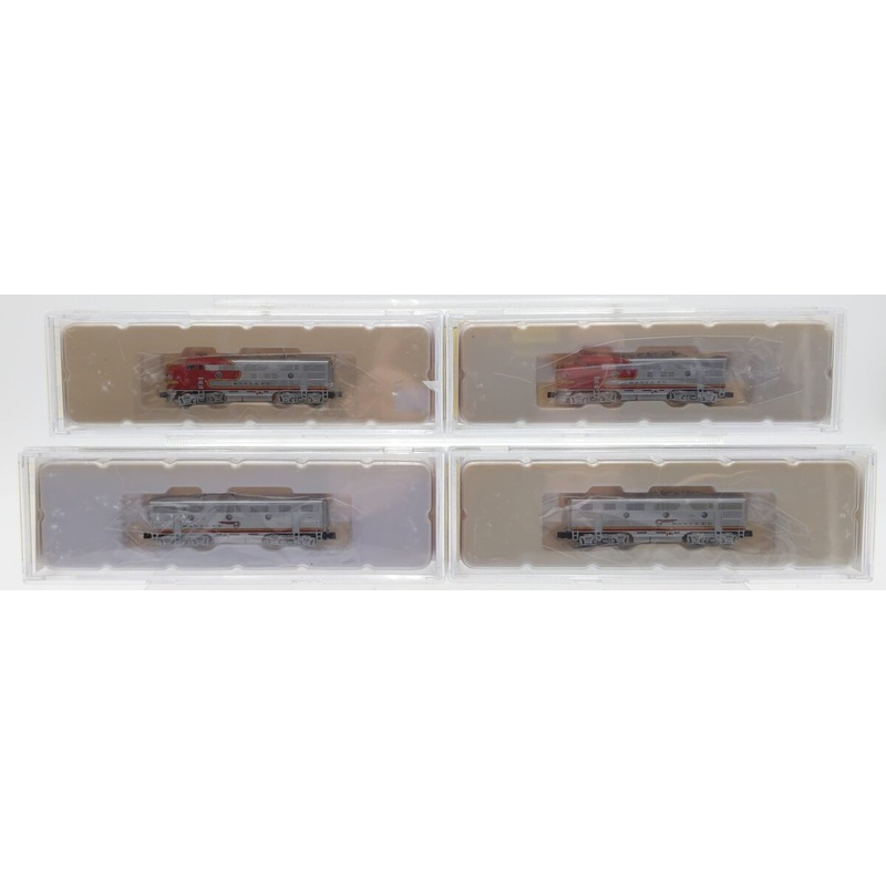 American Z-Line Z Scale Atchison Topeka Santa Fe ABBA Diesel Locomotive Set LN/Box