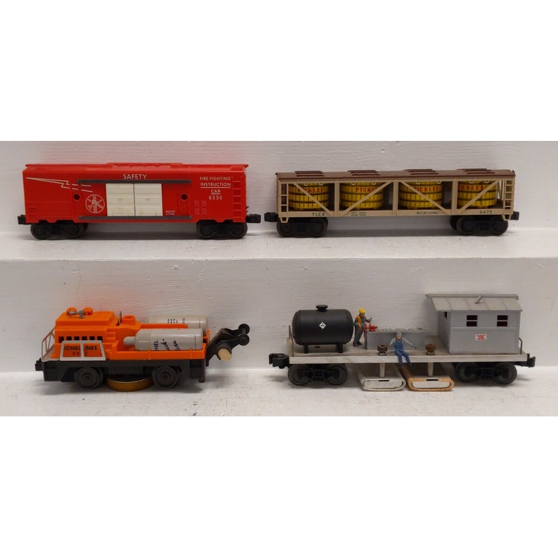 Lionel Vintage O Assorted Freight Cars: 3927, 6475, 6530 [4] VG