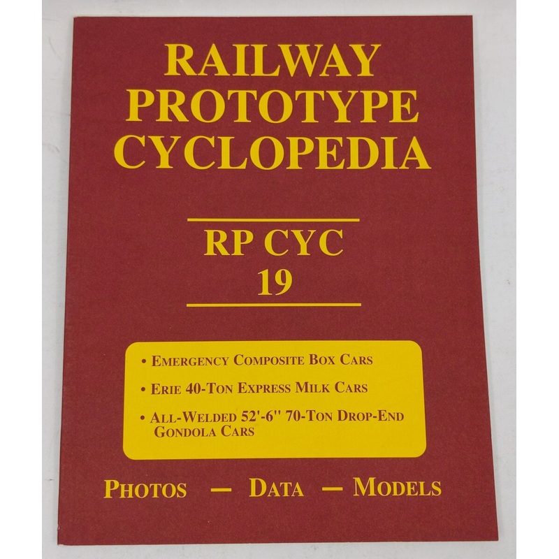 Railway Prototype Cyclopedia, Vol. 19 Paperback Book EX