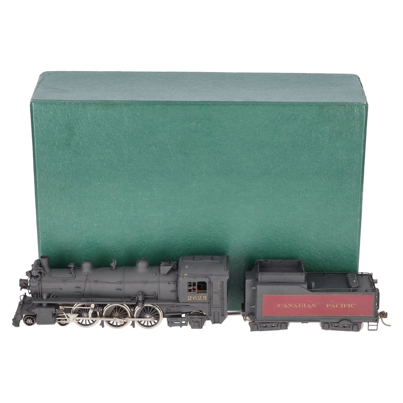 United Scale Models HO BRASS CPR 4-6-2 Steam Locomotive/Tender – painted VG/Box