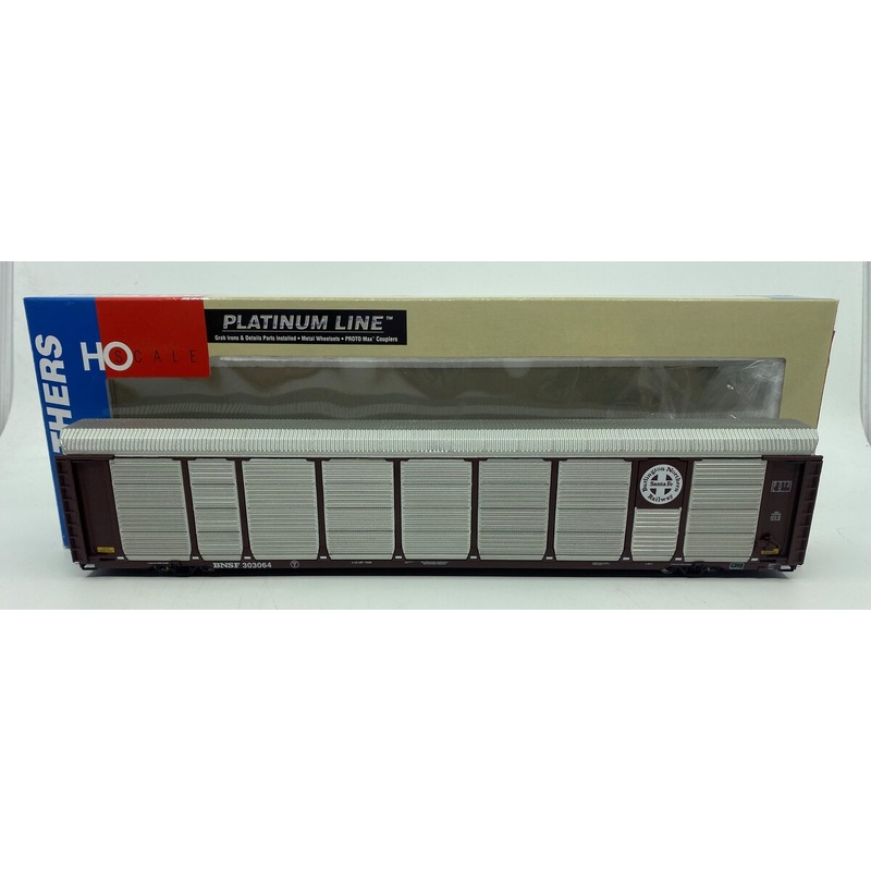 Walthers 932-41801 HO BNSF Thrall 89′ Tri-Level Auto Carrier #303064 NIB