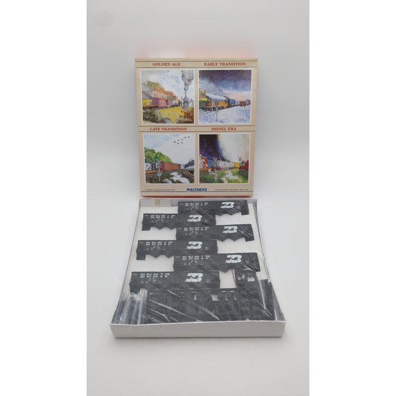 Walthers 932-49311 HO Burlington Northern 100-Ton Quad Hopper Kit (Pack of 6) MT/Box