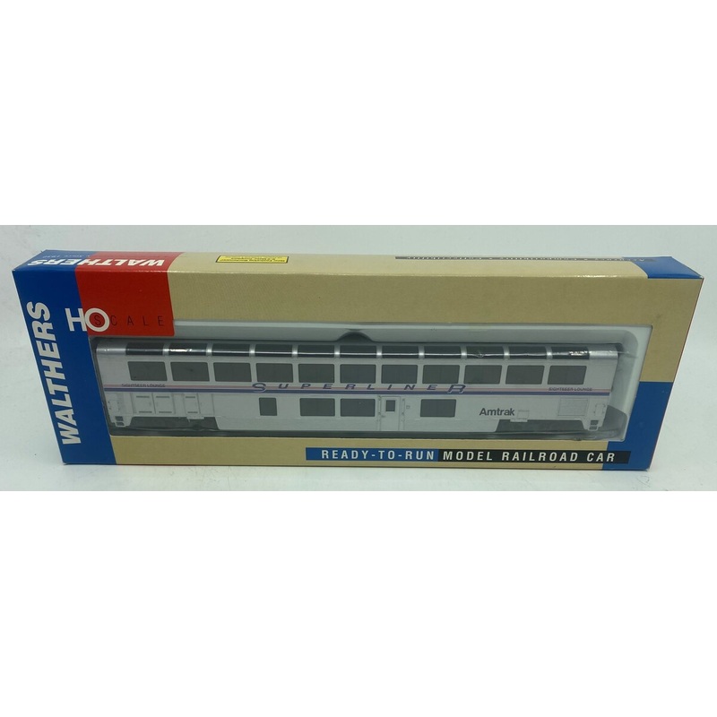 Walthers 932-6121 HO Amtrak Sightseer Lounge 85′ Superliner II Car NIB