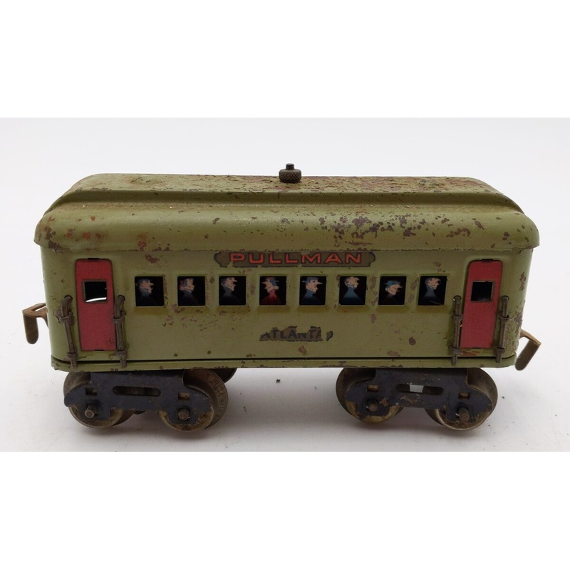 American Flyer O Vintage Atlanta Passenger Pullman Tin plate Car